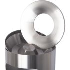 Stand ashtray stainless steel with trash can, ashtray insert with cone and funnel attachment