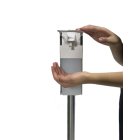 Mobile Hygienestation HS-100 für z.B Desinfektionsmittel oder Handpflegeprodukte | 500ml Behälter | Sockel Anthrazit