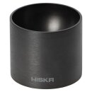 HISKA | Eierbecher Aluminium Schwarz eloxiert im 6er Set