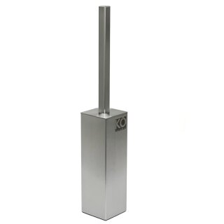Toilettenbürste WC-Bürste Edelstahl quadratisch - mit Lasergravur