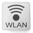 Hinweisschild | Edelstahl | mit Beschriftung WLAN Symbol