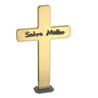 Grabmal Kreuz aus Edelstahl matt, Spiegelpoliert oder PVD beschichtet