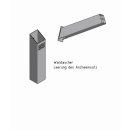 Wall Ashtray Stainless Steel, Wall Mounted, Square