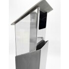 HISKA Spendensäule | Spendenbox | Stehende Offerte Säule | abschließbar | Wohltätigkeit | freistehend Innenbereich