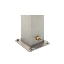 HISKA Wassersäule Wasserspender Wasserzapfsäule Edelstahl | Schlauchhalterung | Gartenwasserhahn | Wasserverteiler mit Erdspieß | Wasserstelle Garten (Erdspieß)