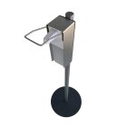 HISKA |  Mobile Hygienestation HS-100 für z.B Desinfektionsmittel oder Handpflegeprodukte | 500ml Behälter