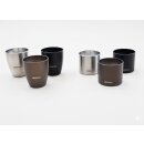 Eierbecher Rund Oval Aluminium schwarz