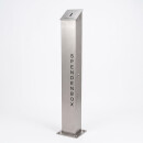 HISKA Spendensäule | Spendenbox | Stehende Offerte Säule | abschließbar | Wohltätigkeit | Aufgedübelt