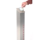 HISKA Spendensäule | Spendenbox | Stehende Offerte Säule | abschließbar | Wohltätigkeit | Aufgedübelt