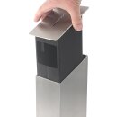 HISKA Spendensäule | Spendenbox | Stehende Offerte Säule | abschließbar | Wohltätigkeit | Aufgedübelt