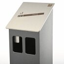 Kopie von HISKA | Standaschenbecher Aluminium | Anthrazit (DB 703)| Freistehend | in verschiedenen Farben #1