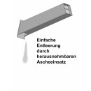 Standaschenbecher Aluminium | Schwarz | Freistehend