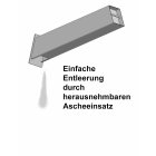 HISKA | Standaschenbecher Aluminium | Schwarz | Freistehend |  in verschiedenen farben